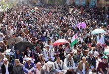 تظاهرات مردمی یمن در حمایت از ملت فلسطین و مقاومت