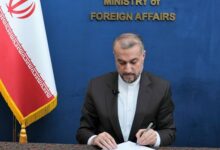 تمجید امیرعبداللهیان از تلاشهای دبیرکل دی هشت در حمایت از حقوق ملت فلسطین