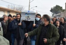 خاکسپاری جانباختگان حادثه مرکز انتقال نفت لرستان درروستای زیادآباد میمه