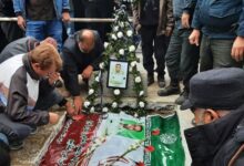 خاکسپاری پیکر شهید حادثه تروریستی راسک در چناران