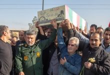 خاکسپاری پیکر شهید گمنام در شهرک صنعتی شکوهیه قم