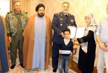 دیدار فرمانده نیروی هوایی ارتش با خانواده شهیدان «حمید فضیلت» و «ابراهیم دلحامد»
