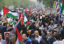 راهپیمایی مردمی در حمایت از مردم مظلوم فلسطین برگزار شد