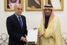 سفیر سوریه در ریاض استوارنامه خود را تقدیم کرد