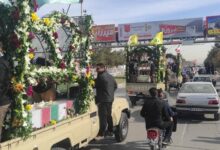 سلام مردم کرمان به پیکرهای 5 قهرمان گمنام دوران دفاع مقدس