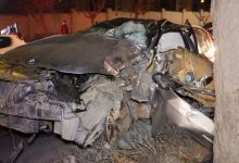 فوت راننده 18 ساله بی ام دبلیو در تصادف با درخت