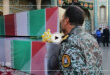 فیلم| آغاز مراسم تشییع پیکر ۷ شهید گمنام دفاع مقدس در قم