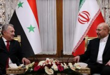قالیباف در دیدار نخست‌وزیر سوریه: تصور کمک آمریکا به توسعه کشورهای عربی خیالی باطل است