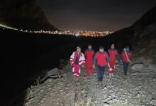 نجات 2 جوان گرفتار در ارتفاعات تنگه کنشت