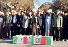 پیکر شهید خادمی، جانباز ۷۰ درصد در بجنورد تشییع شد
