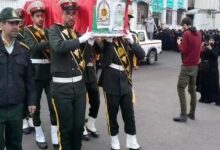 پیکر شهید مدافع امنیت و ۶ شهید گمنام در رشت تشییع شد