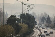 کیفیت هوای 2 شهر تهران بنفش شد