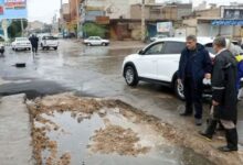 آبگرفتگی و دردسرهای ناشی از بارش باران در اهواز