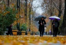بارش در راه آسمان مازندران