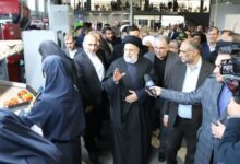 بازدید رئیس جمهور از گلخانه هیدج زنجان