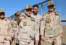 بازدید فرمانده مرزبانی کشور از پروژه انسداد مرز در تایباد