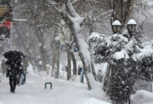 برف و کولاک شدید از شمال تا جنوب اردبیل را در برگرفت + عکس و فیلم