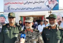 برپایی بیمارستان‌های صحرایی نیروی دریایی سپاه در لنگه و سیریک