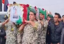 تشییع پیکر سرباز جانباخته حادثه پادگان باغین در رفسنجان