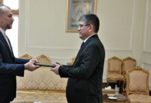 تقدیم رونوشت استوارنامه سفیر جدید ازبکستان به امیرعبداللهیان