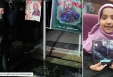 دلجویی رهبر انقلاب از دختر خردسال شهید با حضور سرزده در گلزار شهدای تهران