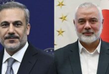 دیدار وزیر خارجه ترکیه با «اسماعیل هنیه»