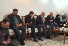 سردار نقدی در منزل شهیده فائزه رحیمی حضور یافت