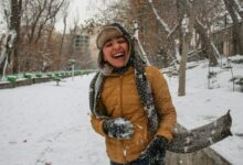 لبخند برفی در چهره ایران‌