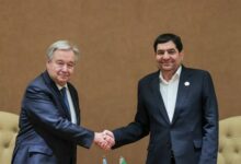 مخبر در دیدار با دبیرکل سازمان ملل متحد: اگر حق وتو نبود ساکنان غزه قتل عام نمی‌شدند