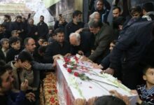 مراسم وداع با شهیده فاطمه دهقان در مشهد برگزار شد