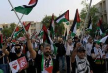 مردم بحرین در حمایت از فلسطین و یمن تظاهرات بر پا کردند