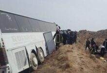 مصدوم شدن ۱۲ دانشآموز و یک معلم در حادثه رانندگی در امیدیه