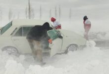 کولاک شدید در اکثر جاده‌های کردستان؛ جاده سروآباد به اورامان مسدود شد