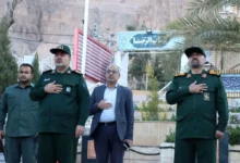 ادای احترام جانشین سازمان بسیج مستضعفان به مقام سردار سلیمانی
