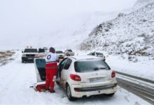 امدادرسانی هلال احمر به ۱۰۸ نفر در راه‌های گلستان