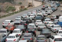 ترافیک فوق سنگین در محور هراز