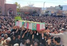 تشییع پیکر مطهر شهدای مدافع امنیت در "نی ریز"