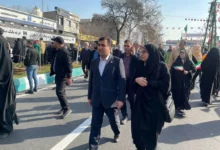 حضور رئیس سازمان حفاظت محیط زیست در راهپیمایی