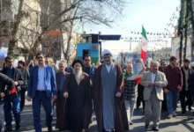 حضور نماینده خوزستان در مجلس خبرگان رهبری در راهپیمایی مردم تهران