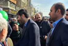 رییس سازمان امور اداری و استخدامی در راهپیمایی شرکت کرد