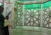 مناجات شیخ ابراهیم زکزاکی در مسجد مقدس جمکران+تصاویر