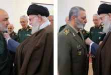 اعطای نشان فتح به فرماندهان کل ارتش و سپاه