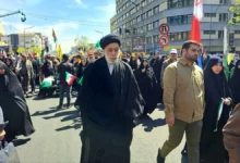حضور دبیرکل مجمع نیروهای خط امام و رهبری در راهپیمایی روز قدس