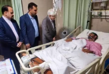 عیادت عارف از مجروحان حادثه تروریستی راسک
