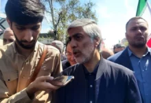 وزیر ورزش در راهپیمایی روز جهانی قدس حاضر شد