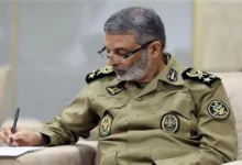 پیام تسلیت فرمانده کل ارتش به رییس دفتر سیاسی حماس