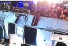 بررسی حادثه واژگونی اتوبوس محور کرمان- راور/با تخلف یا قصور برخورد قانونی می‌شود