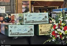 تشییع باشکوه 3 شهید گمنام در سنندج/ شوری که به جوش آمد+تصاویر