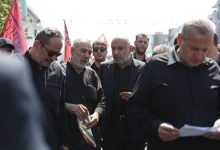 حضور وزیر کار در مراسم تشییع رهبر شهید انقلاب