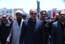 حضور وزیر جهاد کشاورزی در مراسم تشییع رهبر شهید